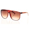 Жіночі сонцезахисні окуляри Класика 8528 леопардові з фіолетовою лінзою 