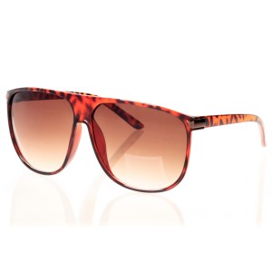 Женские сонцезащитные очки Классика 8528 леопардовые с фиолетовой линзой 