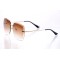 Жіночі сонцезахисні окуляри Класика 10099 золоті з коричневою лінзою . Photo 1