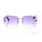 Женские сонцезащитные очки Классика 10101 золотые с фиолетовой линзой . Photo 2