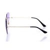 Жіночі сонцезахисні окуляри Класика 10101 золоті з фіолетовою лінзою 