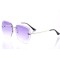 Женские сонцезащитные очки Классика 10101 золотые с фиолетовой линзой . Photo 1