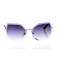 Женские сонцезащитные очки Классика 10111 серебряные с фиолетовой линзой . Photo 2