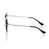 Жіночі сонцезахисні окуляри Класика 10111 срібні з фіолетовою лінзою 