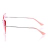 Жіночі сонцезахисні окуляри Класика 10112 срібні з рожевою лінзою 