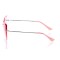 Женские сонцезащитные очки Классика 10112 серебряные с розовой линзой . Photo 3