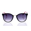 Жіночі сонцезахисні окуляри Класика 10125 чорні з чорною лінзою 