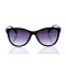 Женские сонцезащитные очки Классика 10128 чёрные с чёрной линзой . Photo 2