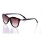 Женские сонцезащитные очки Классика 10129 коричневые с коричневой линзой . Photo 1