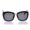 Женские сонцезащитные очки Классика 10134 чёрные с чёрной линзой . Photo 2