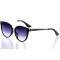 Женские сонцезащитные очки Классика 10184 чёрные с чёрной линзой . Photo 1