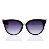 Жіночі сонцезахисні окуляри Класика 10185 чорні з чорною лінзою 