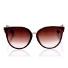 Жіночі сонцезахисні окуляри Класика 10186 коричневі з коричневою лінзою 