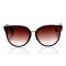 Женские сонцезащитные очки Классика 10186 коричневые с коричневой линзой . Photo 2