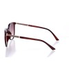 Жіночі сонцезахисні окуляри Класика 10189 коричневі з коричневою лінзою 