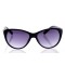 Женские сонцезащитные очки Классика 10191 чёрные с фиолетовой линзой . Photo 2