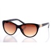 Жіночі сонцезахисні окуляри Класика 10192 чорні з коричневою лінзою 