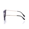 Женские сонцезащитные очки Классика 10201 чёрные с чёрной линзой 