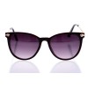 Жіночі сонцезахисні окуляри Класика 10202 чорні з чорною лінзою 