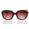 Женские сонцезащитные очки Классика 10204 коричневые с коричневой линзой . Photo 2