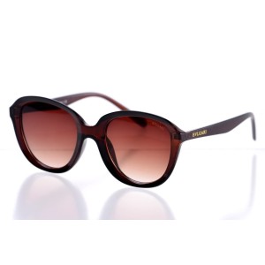 Женские сонцезащитные очки Классика 10204 коричневые с коричневой линзой 