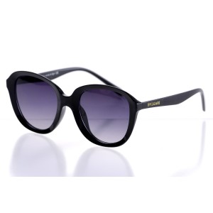Женские сонцезащитные очки Классика 10205 чёрные с чёрной линзой 