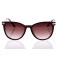 Женские сонцезащитные очки Классика 10206 коричневые с коричневой линзой . Photo 2
