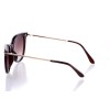 Жіночі сонцезахисні окуляри Класика 10206 коричневі з коричневою лінзою 