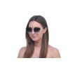 Жіночі сонцезахисні окуляри Класика 10213 чорні з синьою лінзою 