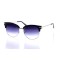 Женские сонцезащитные очки Классика 10213 чёрные с синий линзой . Photo 1