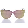 Жіночі сонцезахисні окуляри Класика 10218 чорні з лаймовою лінзою 