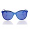 Женские сонцезащитные очки Классика 10220 чёрные с синий линзой . Photo 2
