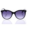 Женские сонцезащитные очки Классика 10221 чёрные с фиолетовой линзой 