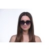 Женские сонцезащитные очки Классика 10221 чёрные с фиолетовой линзой 