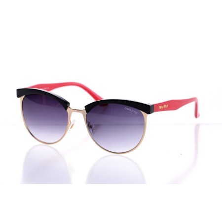 Жіночі сонцезахисні окуляри Класика 10227 чорні з сірою лінзою 