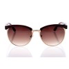 Жіночі сонцезахисні окуляри Класика 10229 коричневі з коричневою лінзою 