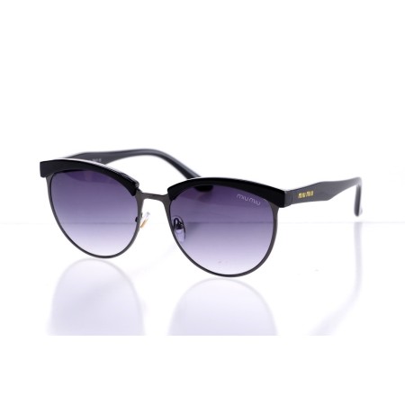 Жіночі сонцезахисні окуляри Класика 10230 чорні з сірою лінзою 