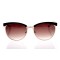 Женские сонцезащитные очки Классика 10231 чёрные с коричневой линзой . Photo 2