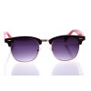 Жіночі сонцезахисні окуляри Класика 10232 чорні з фіолетовою лінзою 