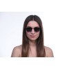 Жіночі сонцезахисні окуляри Класика 10232 чорні з фіолетовою лінзою 