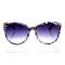 Женские сонцезащитные очки Классика 10235 принт с синий линзой . Photo 2