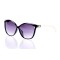 Женские сонцезащитные очки Классика 10236 чёрные с фиолетовой линзой . Photo 1