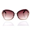 Жіночі сонцезахисні окуляри Класика 10260 золоті з коричневою лінзою 