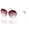 Жіночі сонцезахисні окуляри Класика 10260 золоті з коричневою лінзою . Photo 1
