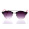 Женские сонцезащитные очки Классика 10273 золотые с фиолетовой линзой . Photo 2