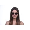 Женские сонцезащитные очки Классика 10273 золотые с фиолетовой линзой 