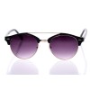Жіночі сонцезахисні окуляри Класика 10276 золоті з фіолетовою лінзою 