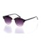 Женские сонцезащитные очки Классика 10276 золотые с фиолетовой линзой . Photo 1