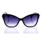 Женские сонцезащитные очки Классика 10278 чёрные с фиолетовой линзой . Photo 2
