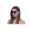 Жіночі сонцезахисні окуляри Класика 10278 чорні з фіолетовою лінзою 